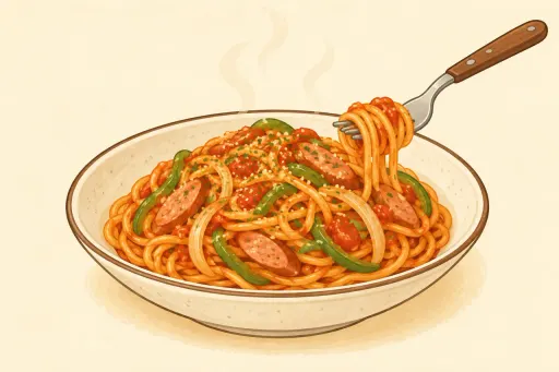 パスタのイメージイラスト（商品写真ではありません）