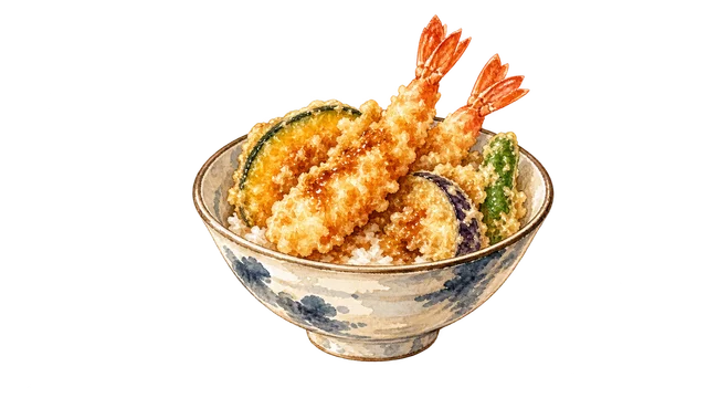 天丼のイラスト