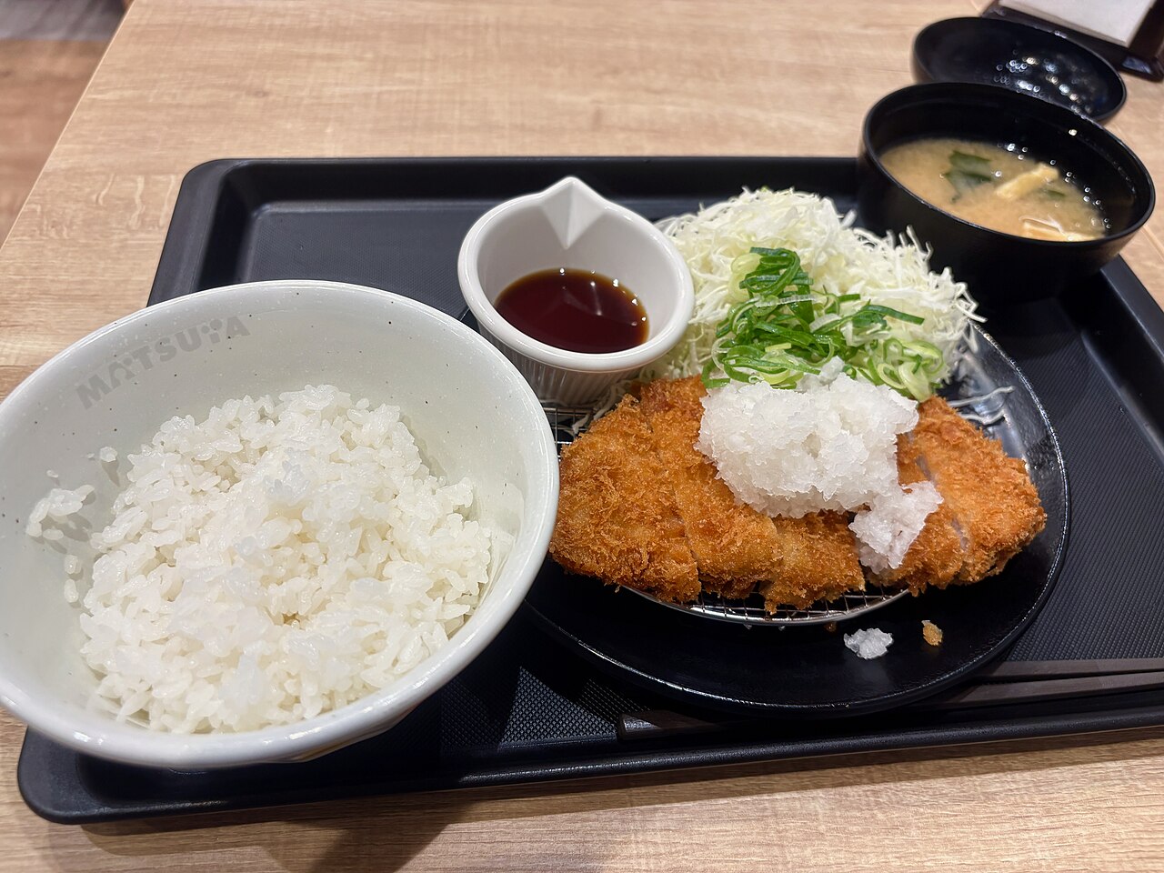 松のやの鬼おろしポン酢ロースかつ定食