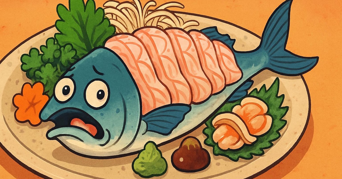 活き造りのイラスト