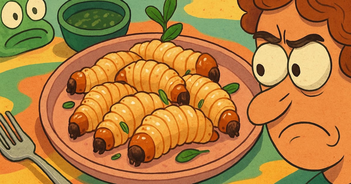 サゴムシのイラスト