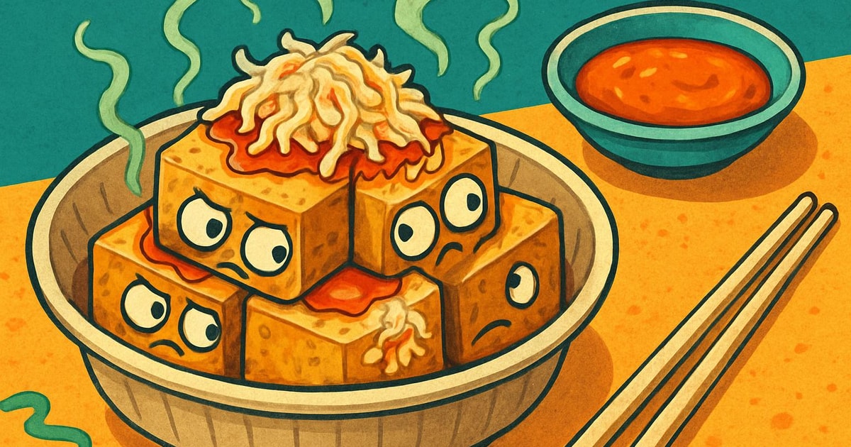 臭豆腐のイラスト